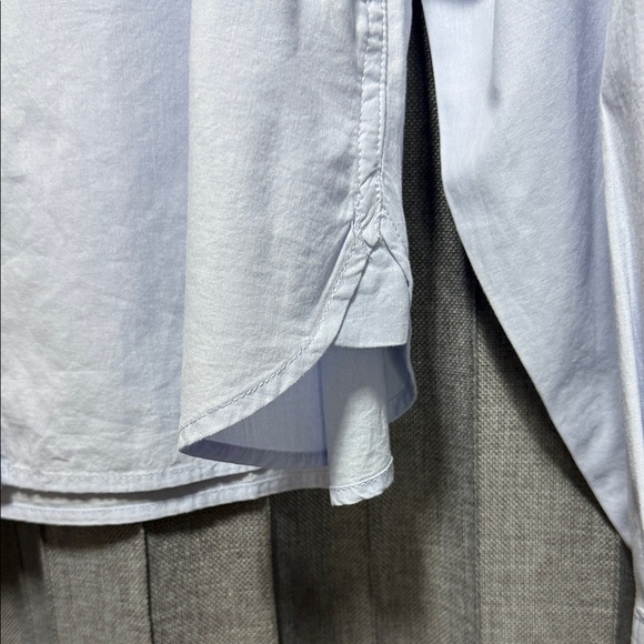 GAP Sky Blue Long Sleeve Crop Blouse - Picture 5 of 7